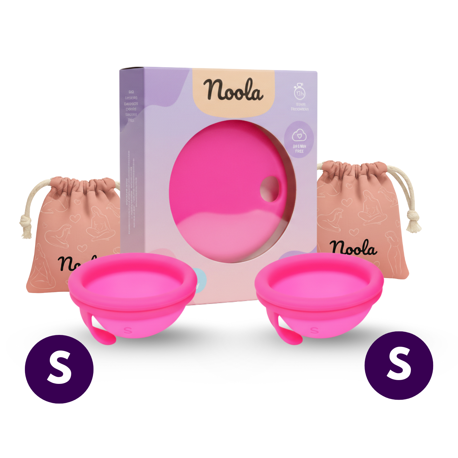 1+1 S/S Noola Menstruační disky - Duo Pro Nízký Čípek